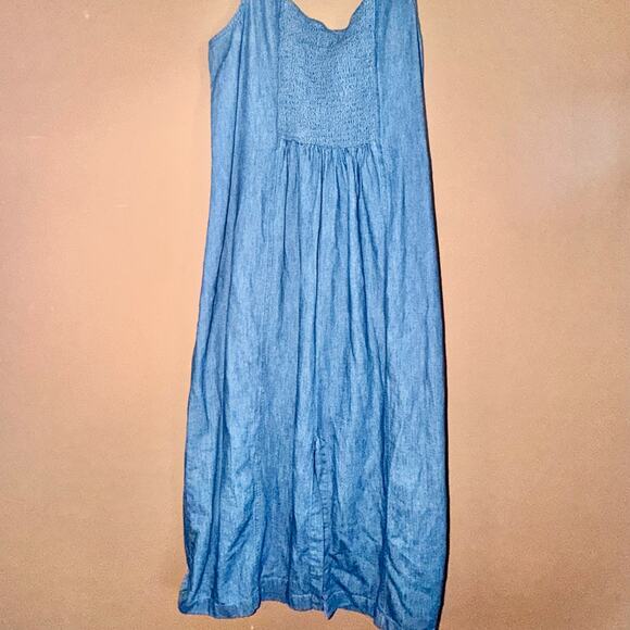 Old Navy Women's Denim Sleeveless Maxi Dress Blue - Size XL - Picture 8 of 9